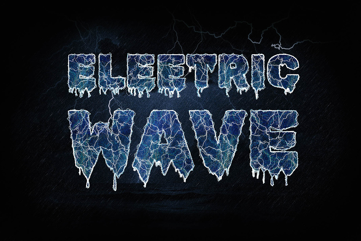PSD Electric Editable Text Effect, a Layer Style Add-On by Photoshop Action (Photo 11 of 19)