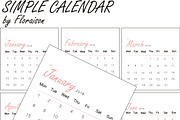 Sweet Pink Calendar, a Stationery Template by byfloraison (Thumbnail 3 of 3)