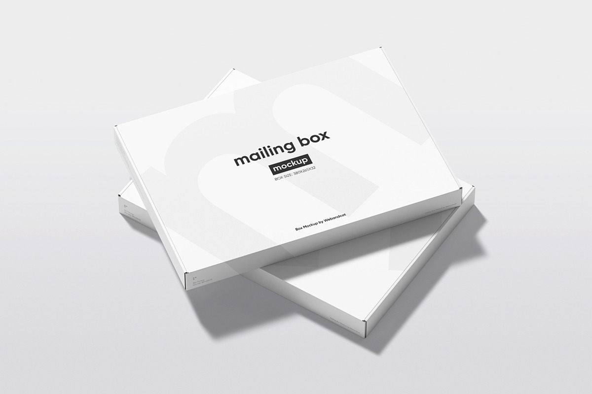 European Mailing Box Mockup, a Packaging Mockup by WebAndCat (Photo 5 of 15)