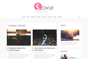 Slowup A Responsive Wordpress Theme