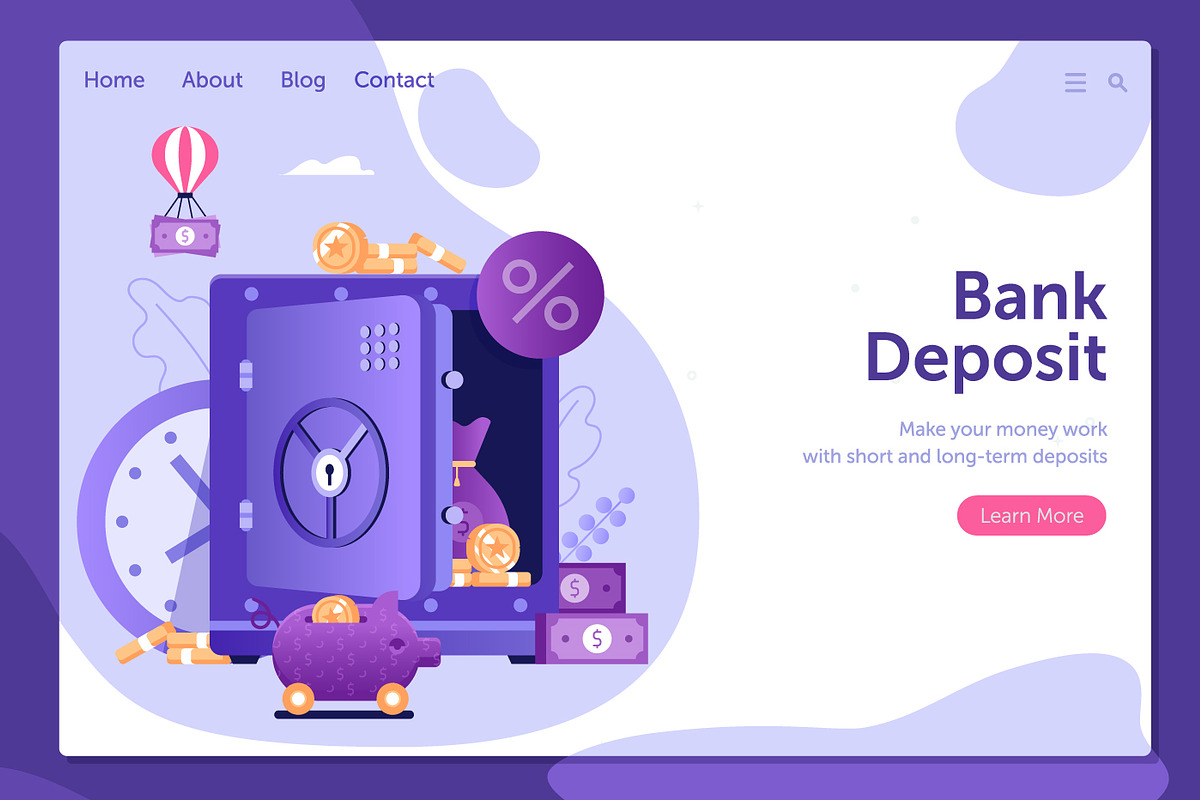 Online Banking Web Illustrations, a Finance Illustration by Alex Krugli (Photo 11 of 14)