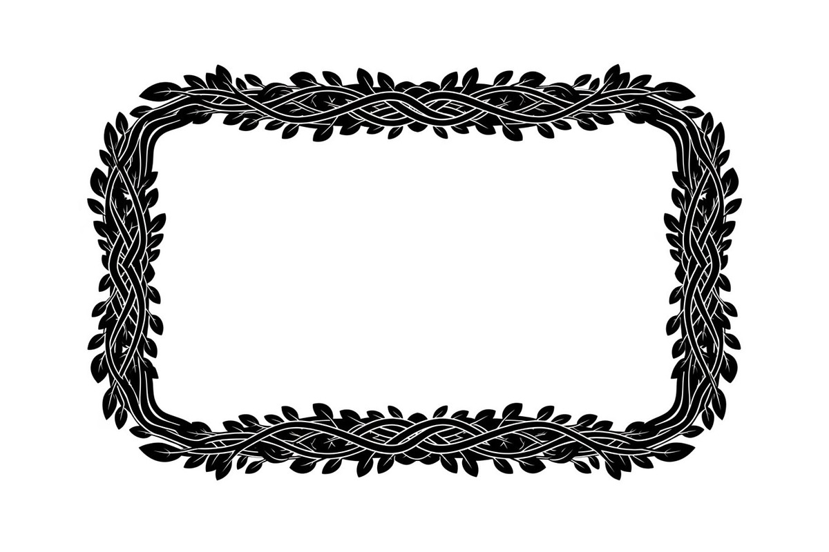 Decorative Nature Frame Silhouette, a Graphic by BIPLOB EXPERT (Photo 7 of 13)