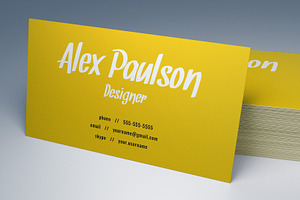 Bright Bold Business Card Design 013