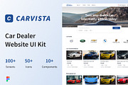 Carvista - Car Dealer Website UI Kit, an App Template by miawmiaw (Thumbnail 1 of 6)