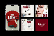 RED / Social Media Templates, a Social Media Template by Studio Industry (Thumbnail 4 of 13)