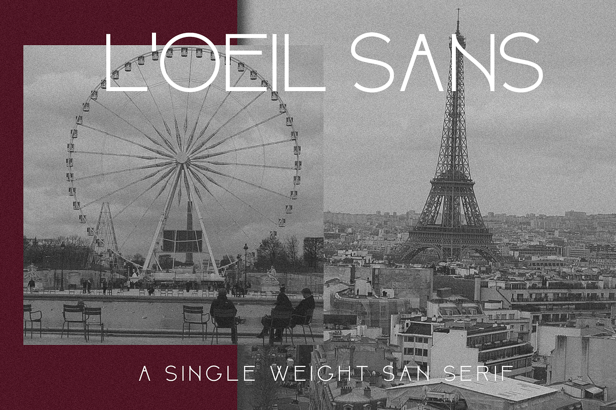 L'OEIL SANS | San Serif Font, a Sans Serif Font by OneTen The Studio (Photo 1 of 5)