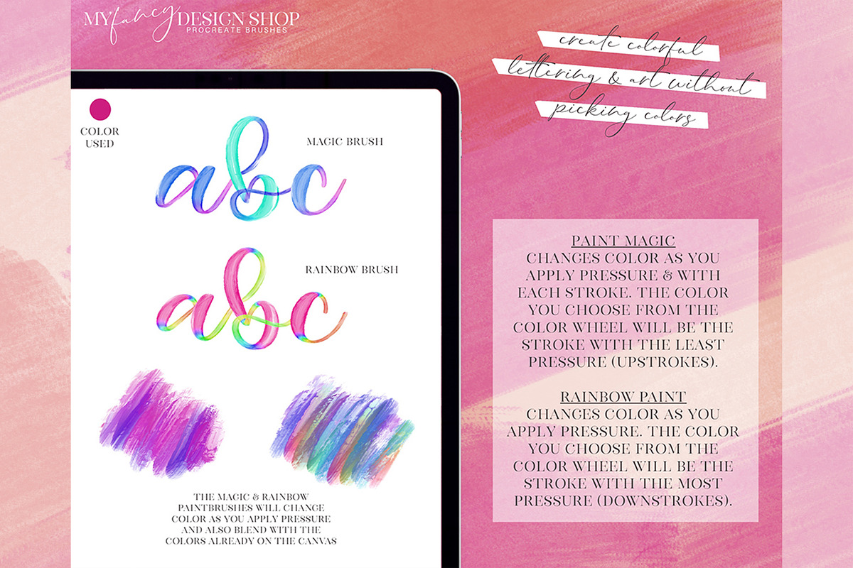 Procreate Paint Texture Brushes, a Brush Add-On by My Fancy Design Shop (Photo 5 of 10)