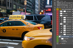 2x NYC Taxi Ad Mock-ups