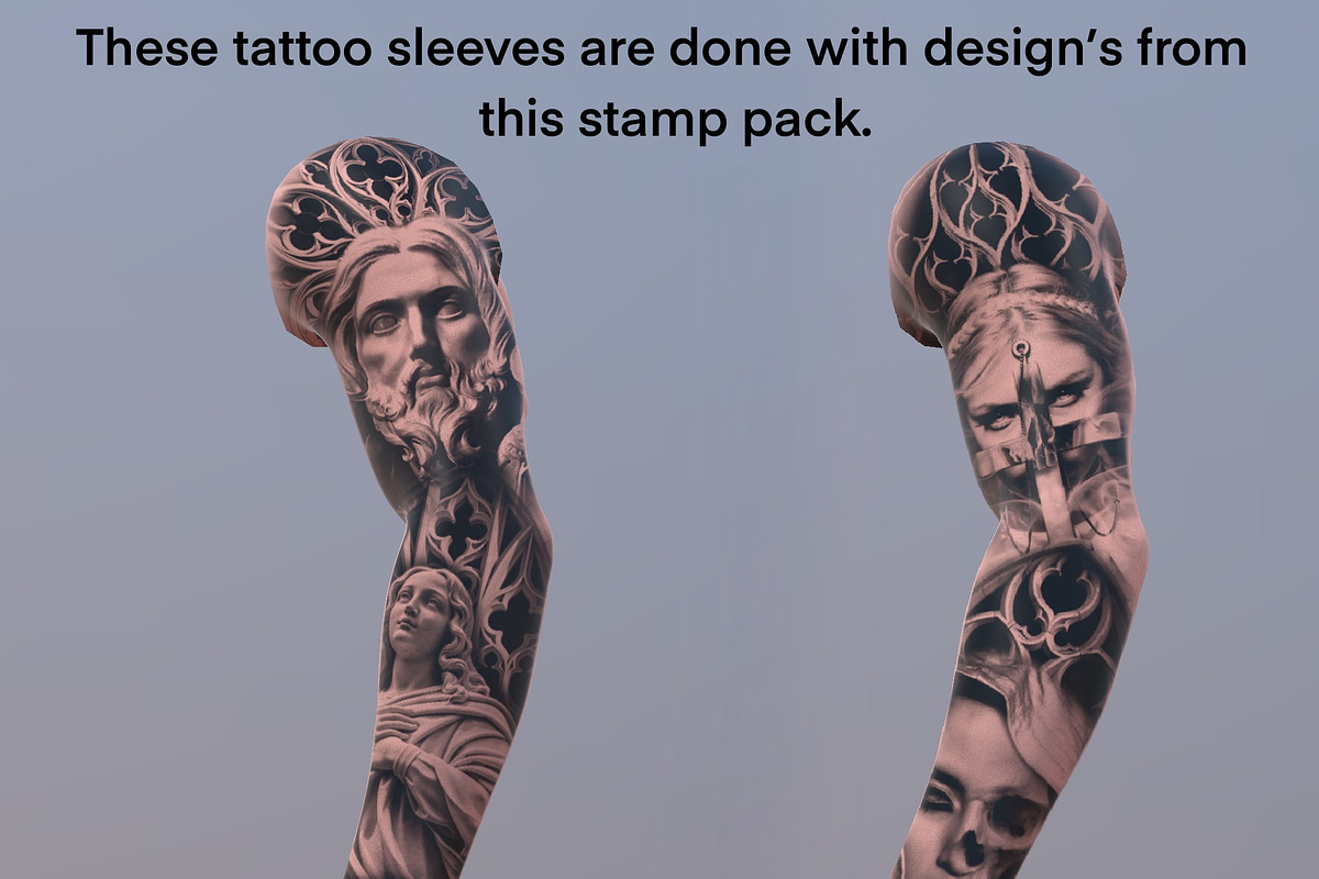 XXL Procreate Tattoo flash bundle, a Brush Add-On by ProcreateInk (Photo 7 of 7)