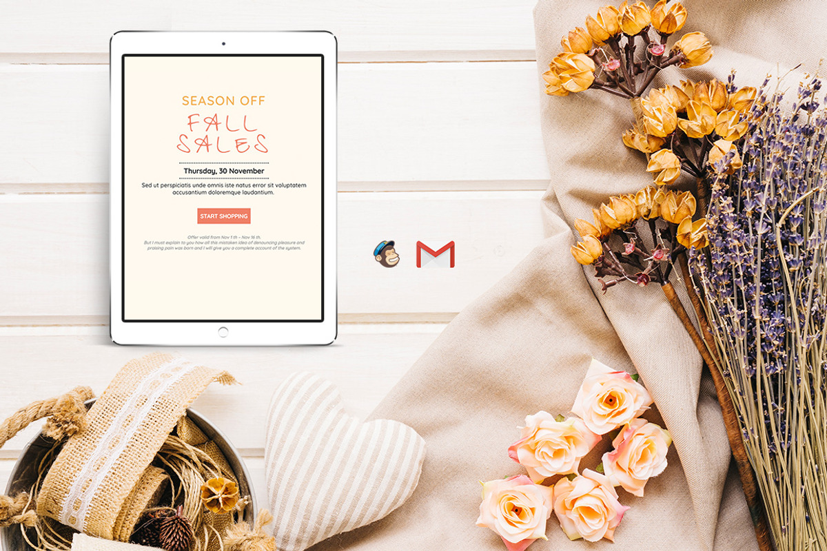 Three Autumn Sales Emails, an Email Template by Khryna Designs (Photo 4 of 4)