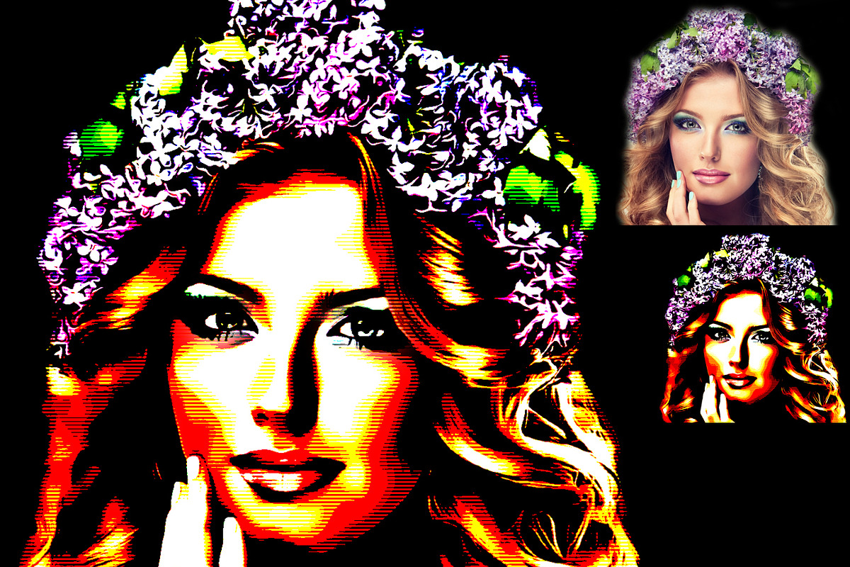 Pop Art Effect Photoshop Action, an Action Add-On by MRI STUDIO (Photo 7 of 11)