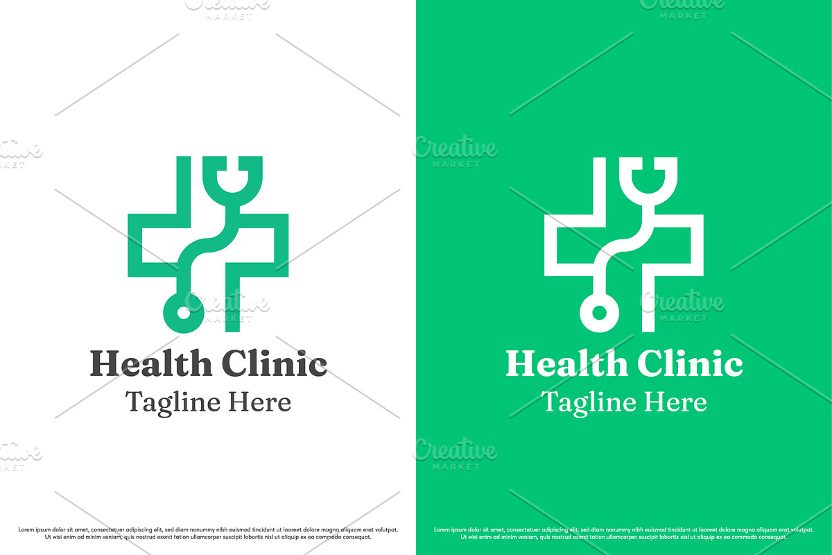 Health Clinic Logo Design Template, a Branding & Logo Template by Morvana Crew (Photo 1 of 2)
