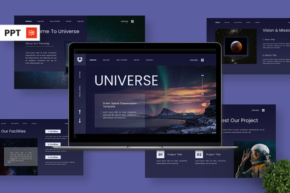 Universe - Outer Space Powerpoint preview 7