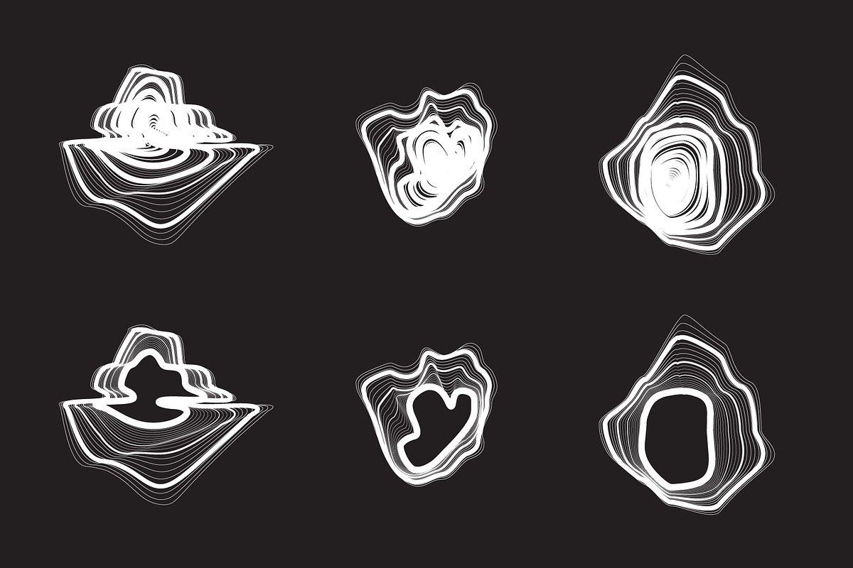18 Vector Distortion Shapes, an Object Graphic by Vanzyst | Creative Market