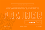 VB Prainer - Futuristic Display Font, a Sans Serif Font by VALIANTBROTHA (Thumbnail 1 of 11)