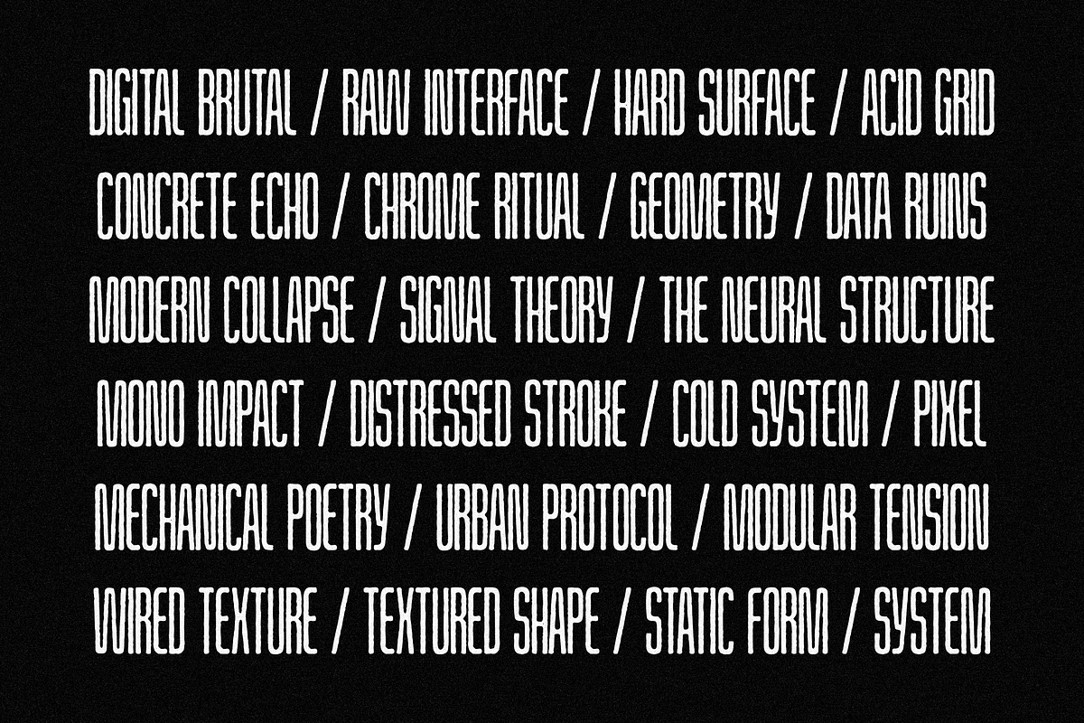 Rainshade Rough - Condensed Font, a Sans Serif Font by Typeparties (Photo 6 of 14)