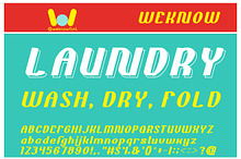 Bold and Blue font