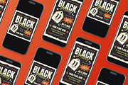 Retro Black Friday Flyer Set, a Flyer Template by Aiyari Graphic (Thumbnail 2 of 3)