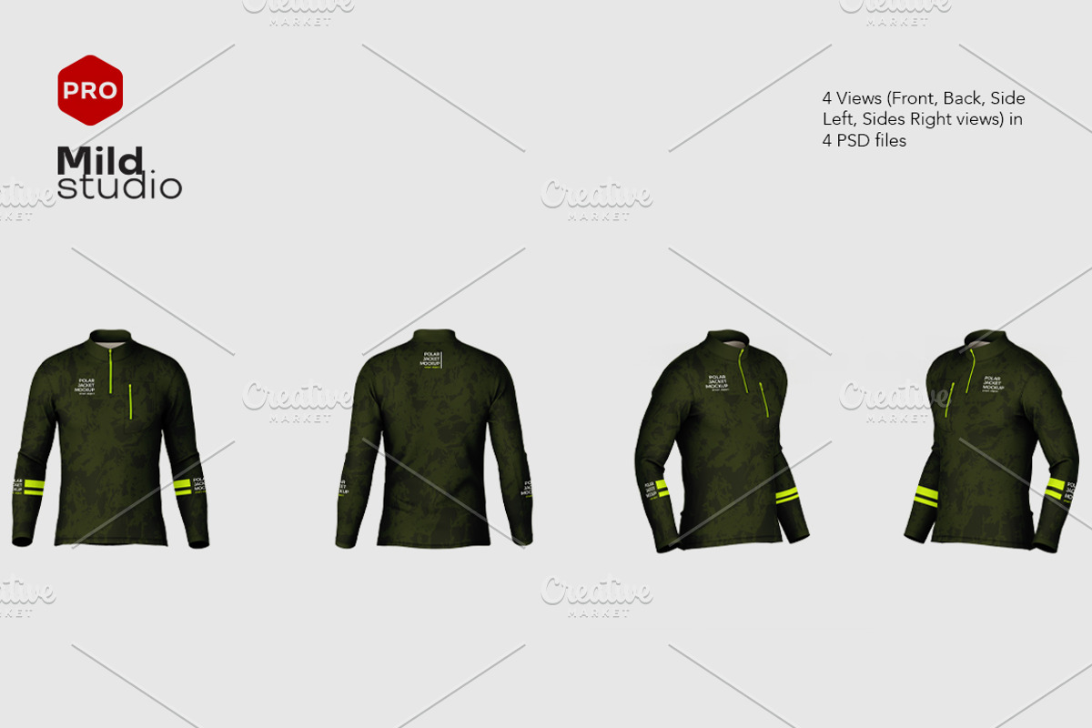 Men's Polar Jacket, a Hoody Mockup by Mildstudio (Photo 1 of 7)