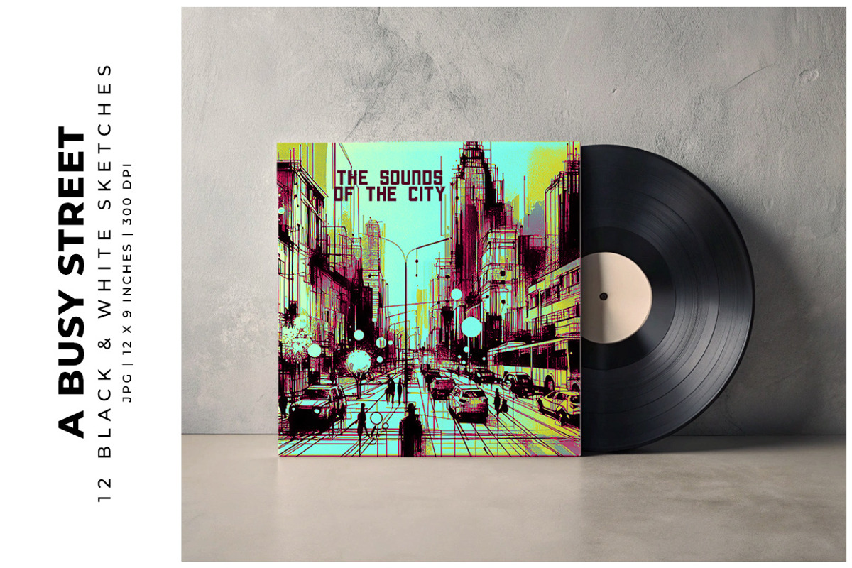 A Busy Street, a Decorative Illustration by Digital Art Creations (Photo 7 of 7)