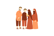 Faceless Muslim Family Illustrations, a Person Illustration by Berkah Studio (Thumbnail 8 of 11)