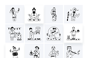 Animated Indian People Icons, a Duotone Icon by Prosymbols (Thumbnail 9 of 10)