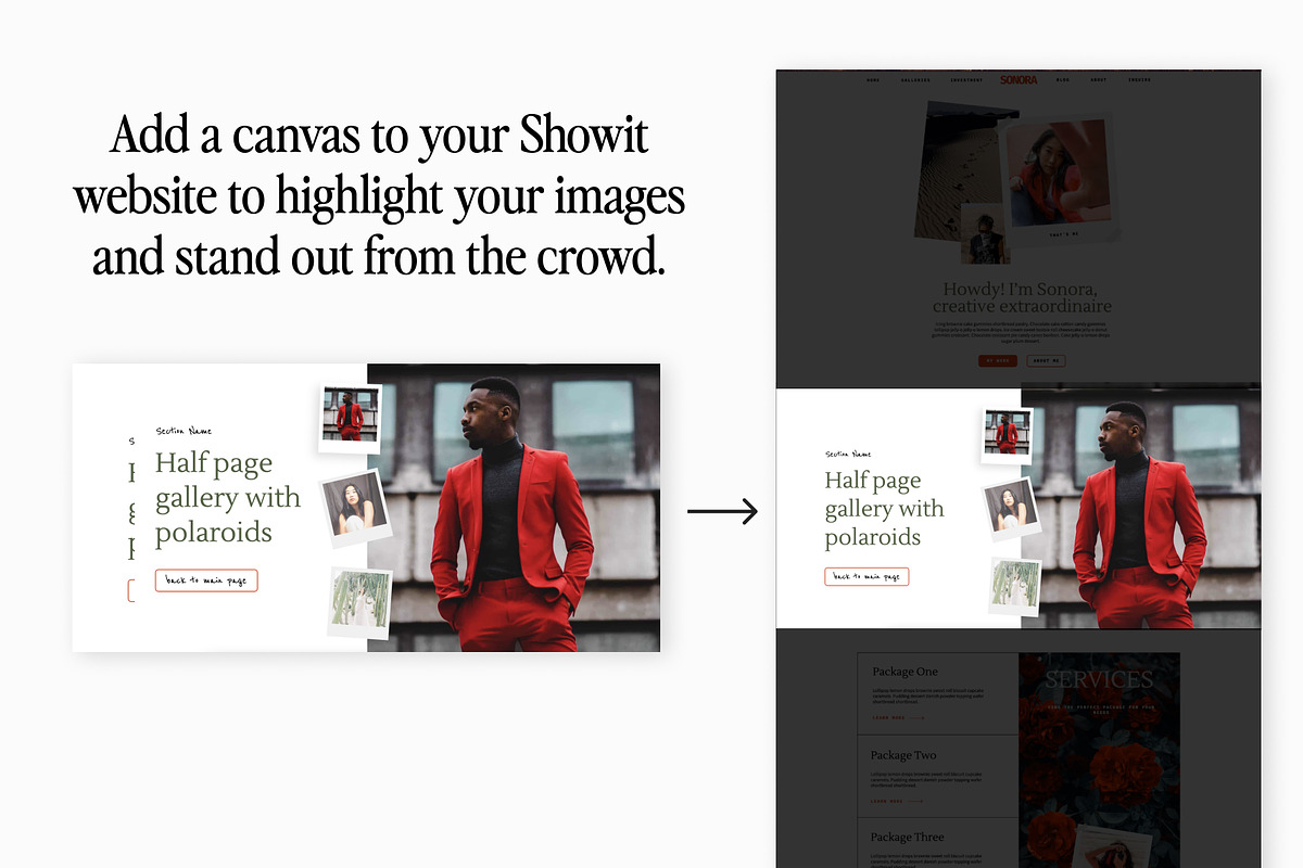 Showit Addons - 8 Polaroid Canvases, a Websites & App Template by Amanda Pena Design (Photo 4 of 6)