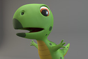 Cartoon Dinosaur, an Animal 3D Model by XYZ Space (Thumbnail 3 of 6)