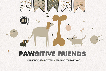 Cute Dog Illustrations & Patterns, a Pattern Graphic by Nadya Kapskaya
