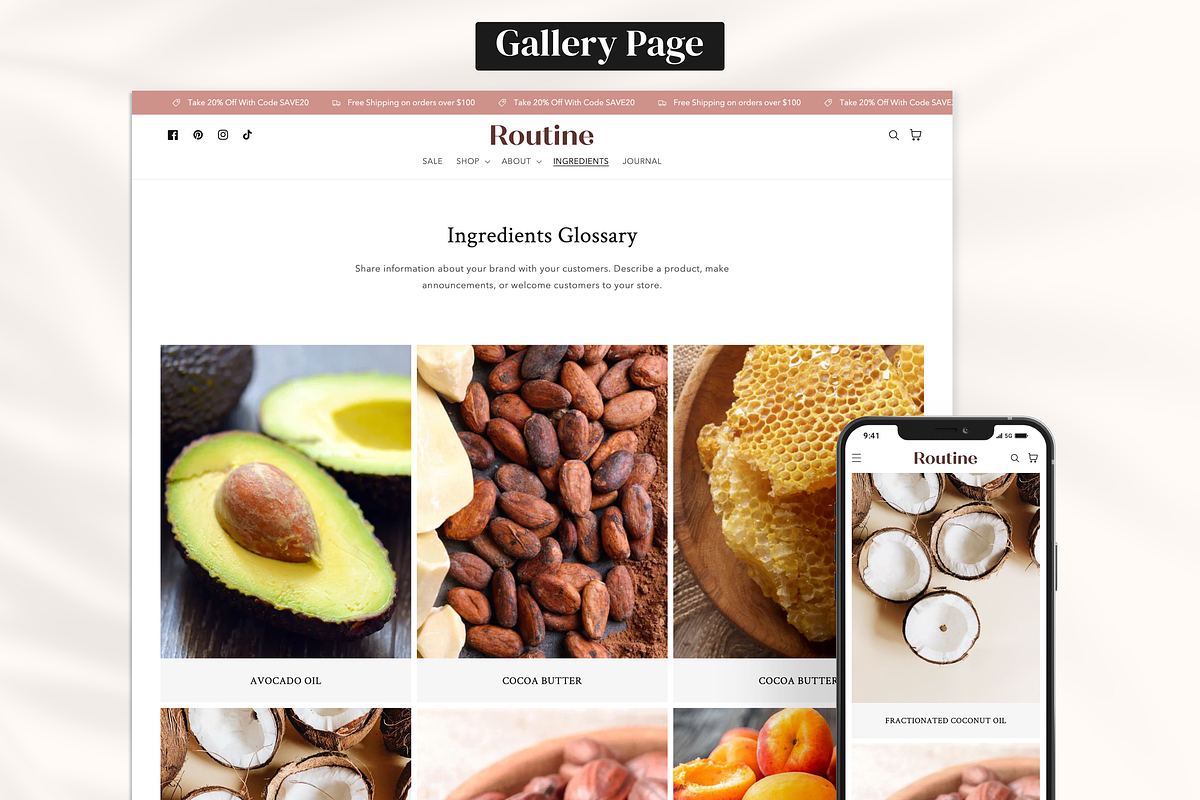 Routine - Skincare Shopify Theme, a Shopify Template by InspiredTheme (Photo 4 of 9)