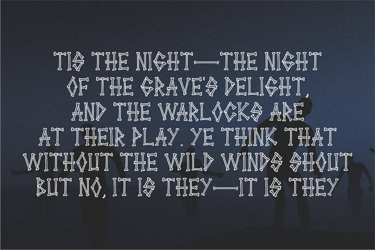 Warbones | Spooky Halloween, a Serif Font by Forberas Club (Photo 3 of 7)