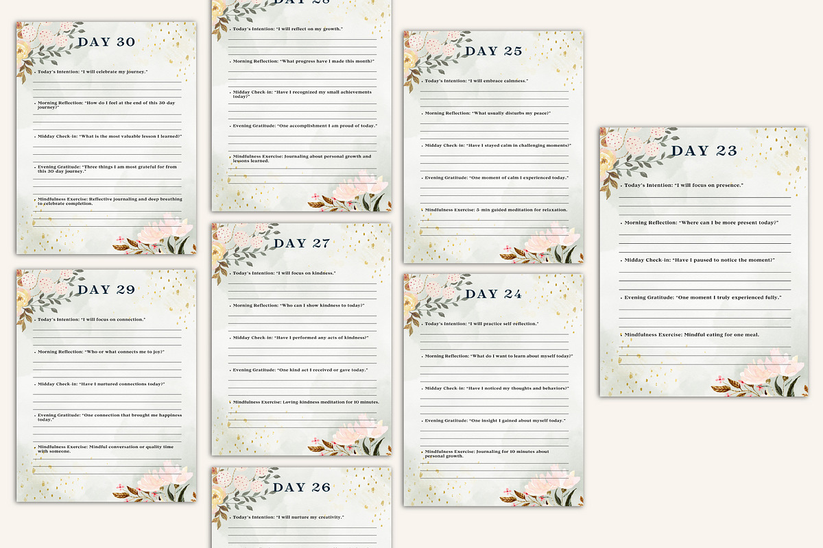 The 30-Day Mindfulness Journal preview 6