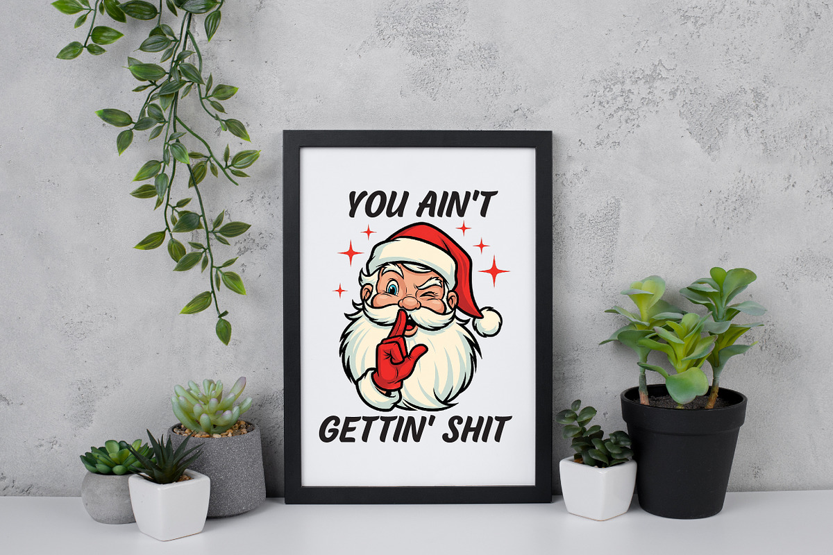 Funny Christmas Sarcastic Santa Png, an Illustration by Daily.Designs (Photo 4 of 4)
