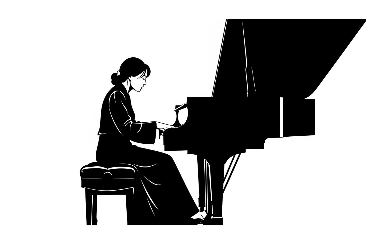 Piano Player Silhouette Vector Bundl, an Illustration by jahid234 (Photo 10 of 20)