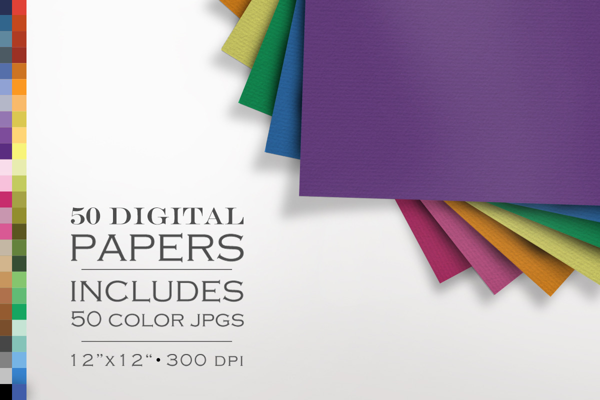 50 Piece Laid Paper Texture Pack, a Texture Graphic by The Geekery Store (Photo 1 of 2)