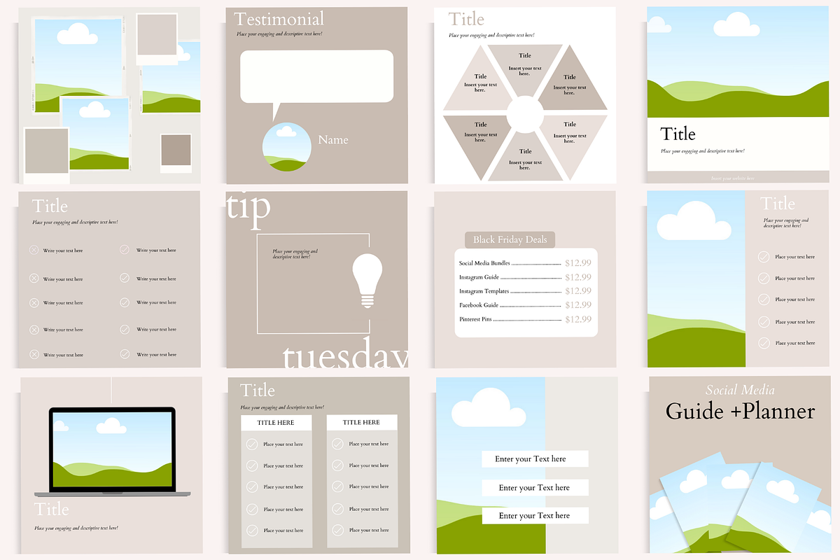 Instagram Post Bundle, a Social Media Template by Marketing Templates Co. (Photo 3 of 15)
