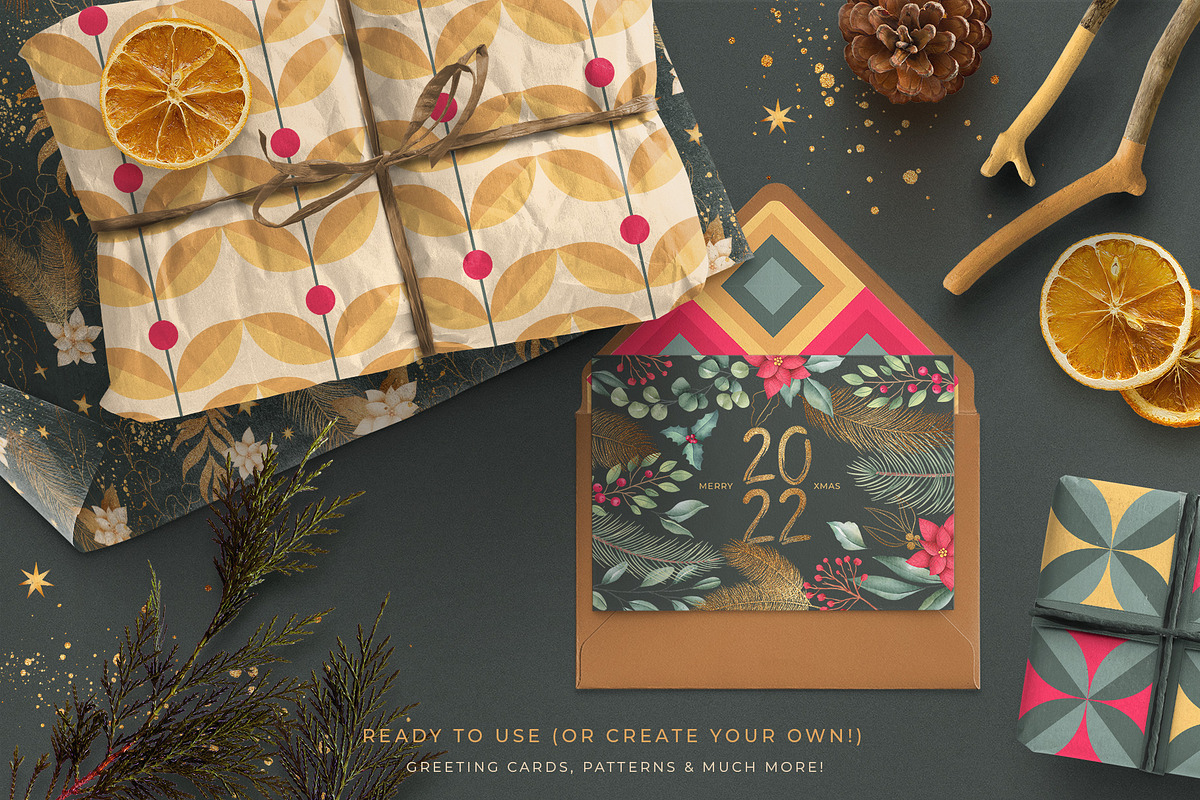 Christmas Illustration Bundle, a Decorative Illustration by CarmineType (Photo 5 of 13)