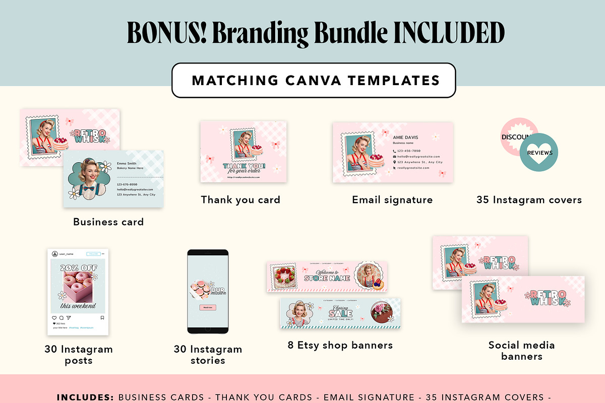 Retro Bakery Shopify Theme Bundle, a Shopify Template by Template Twist Shop (Photo 9 of 9)