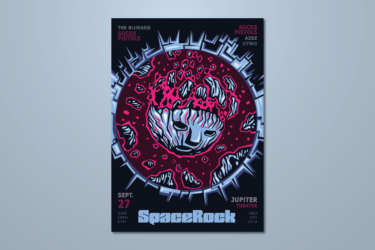 Supernova Hand Drawn Vector Flyer, a Flyer Template by ashenterprise (Photo 1 of 4)
