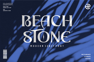 BEACH STONE | Modern Serif Font, a Serif Font by Havinkpen