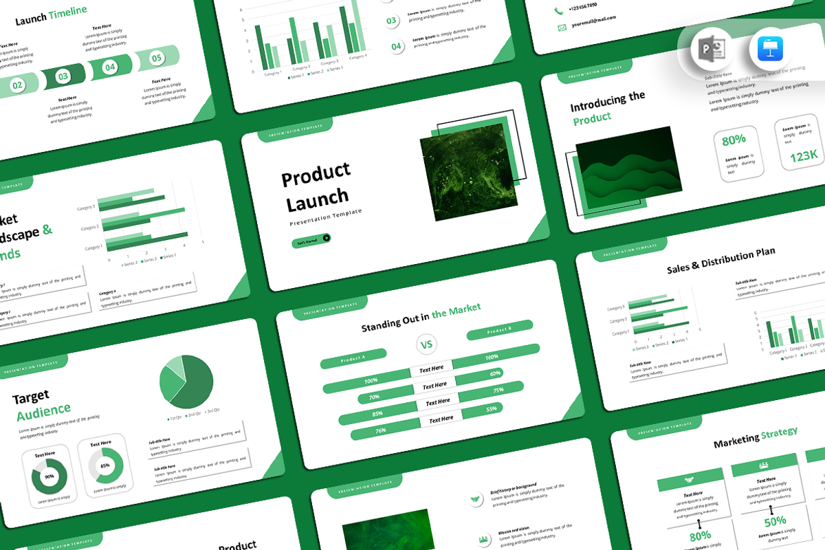 Product Launch - Keynote Template, a Presentation Template by QR Design Studio (Photo 1 of 3)