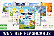Weather Flashcards, a Stationery Template by Designmela01 (Thumbnail 1 of 5)