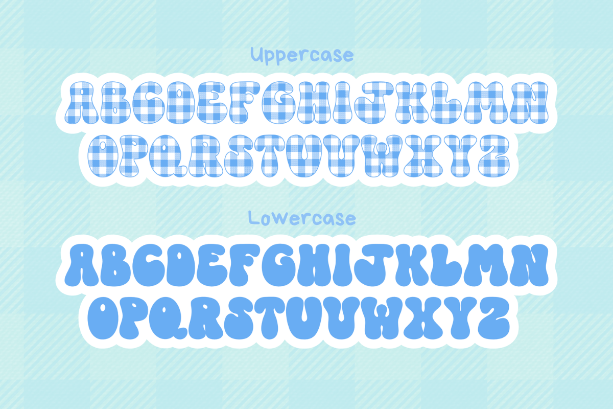 Plaid Chritmas Font, a Handwritten Font by Babymimiart (Photo 8 of 9)