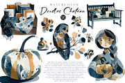 Cozy Autumn Charm Clipart, an Illustration by CreationArt (Thumbnail 1 of 3)
