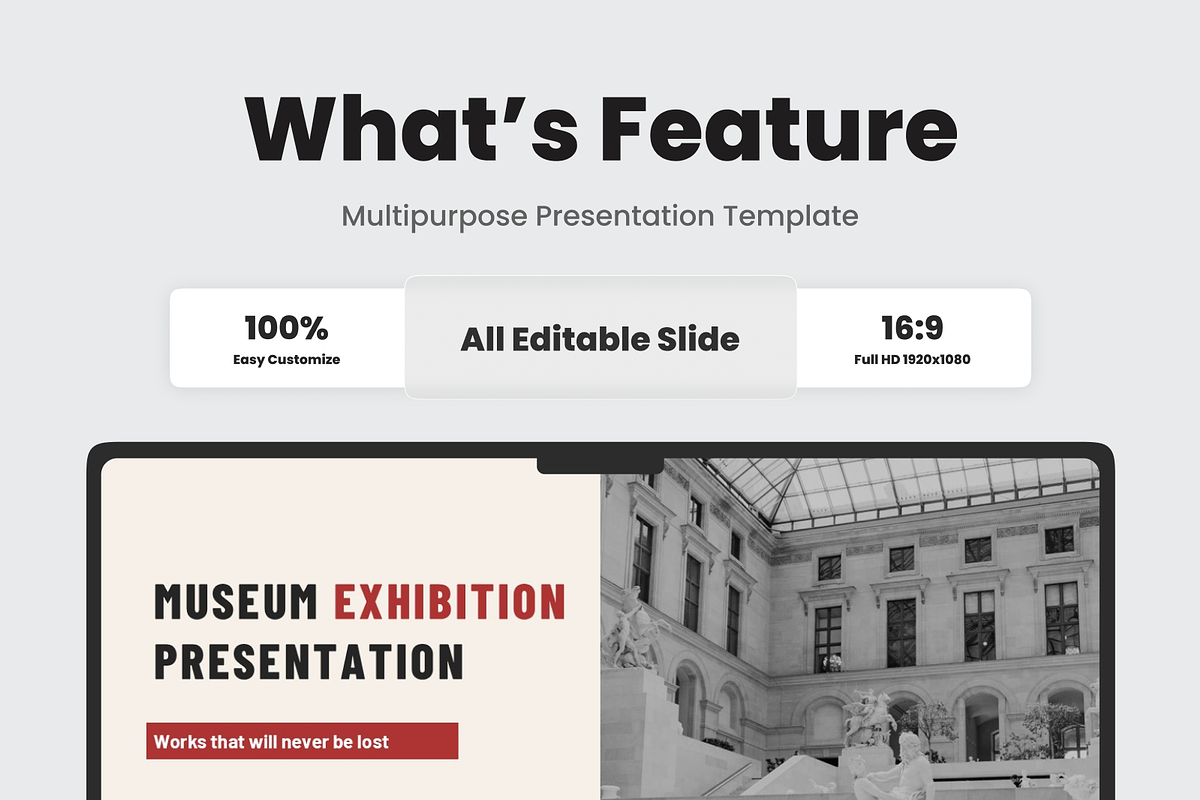 Museum Presentation, a Presentation Template by SquidPixey (Photo 2 of 6)