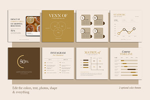 Chart & Graph Duo Palette CANVA PS