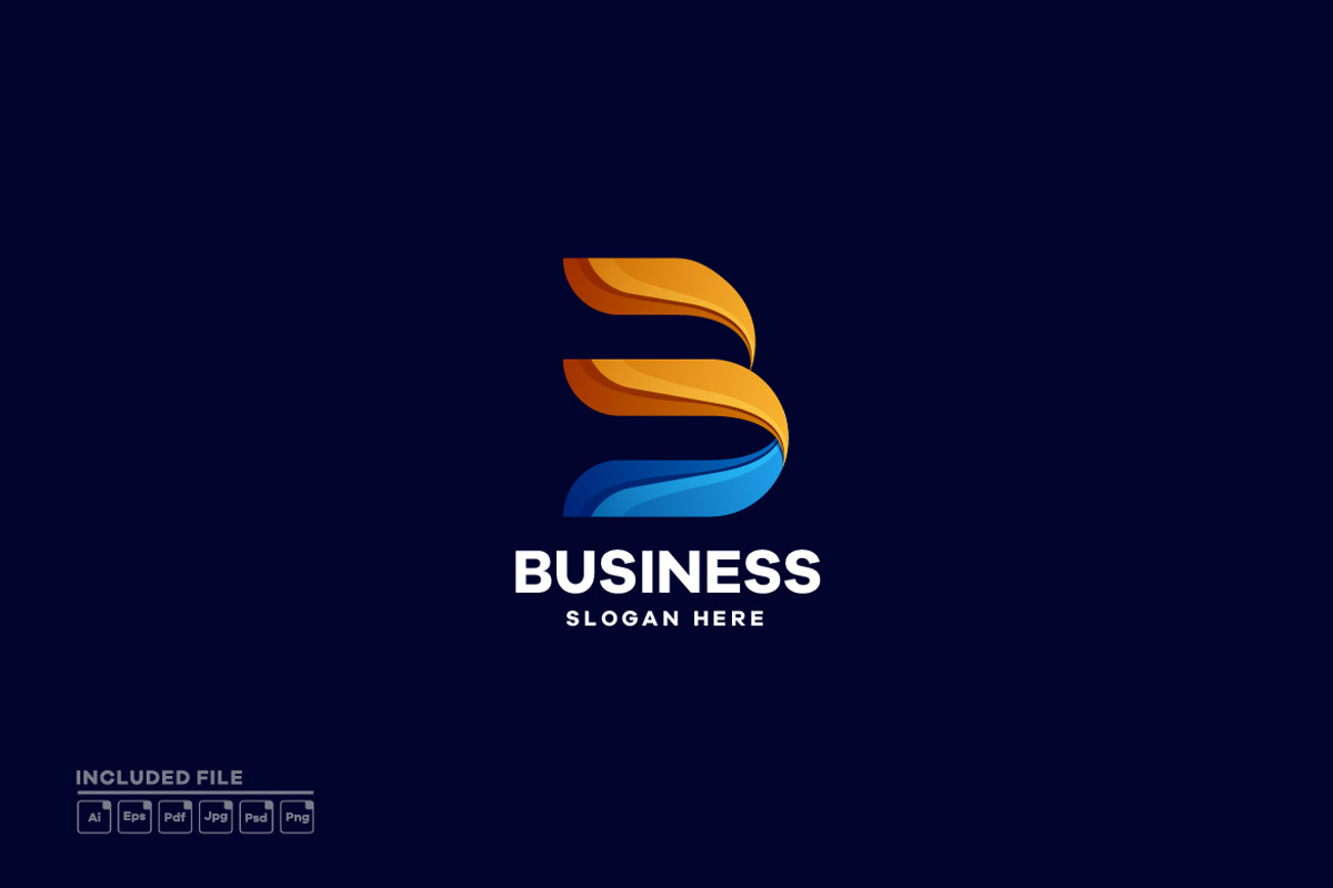 Abstract Letter B Gradient Logo, a Branding & Logo Template by yuanesei
