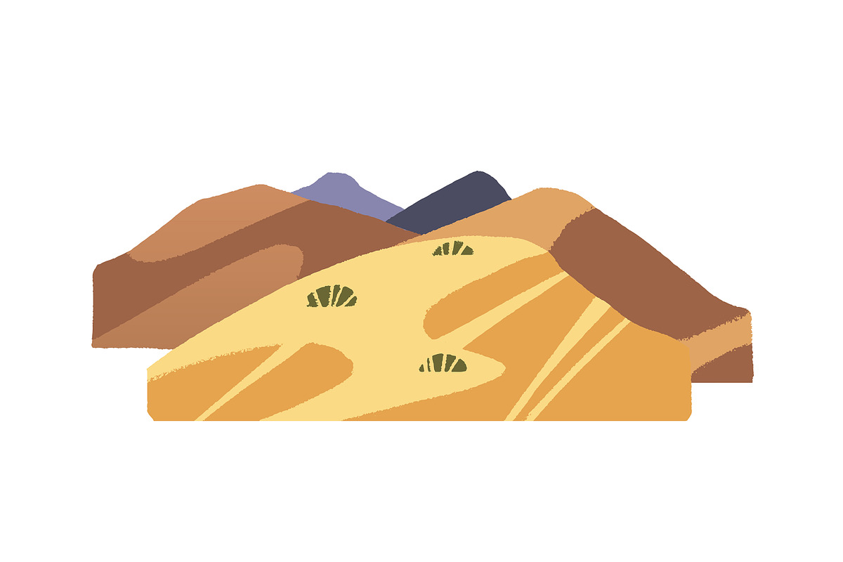 Rocky mountain landscapes set, an Object Illustration by PaperTrident (Photo 3 of 13)