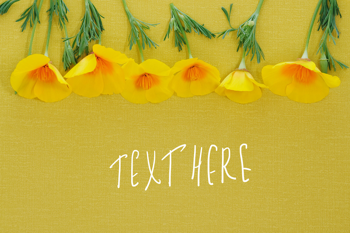 Yellow floral flatlay set, an Object Graphic by Pullia (Photo 5 of 9)