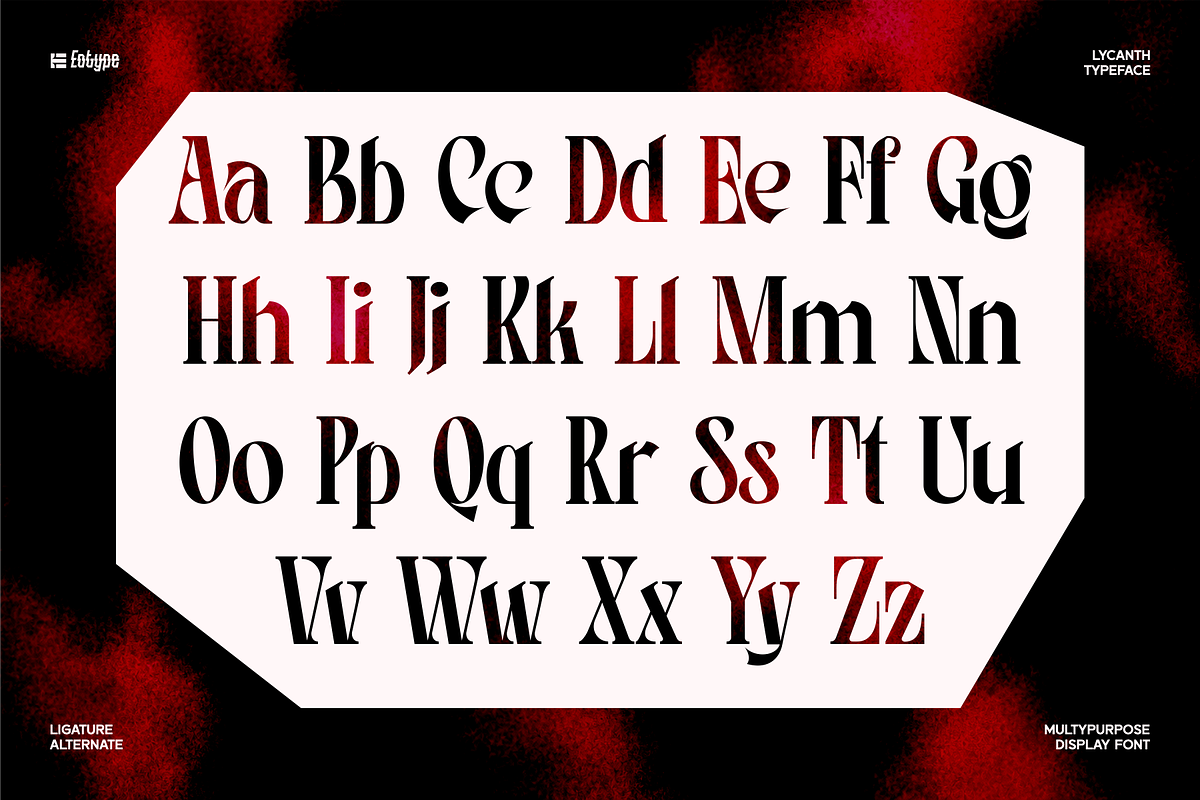 LYCANTH - Dramatic Editorial, a Serif Font by Eotype Studio (Photo 5 of 9)